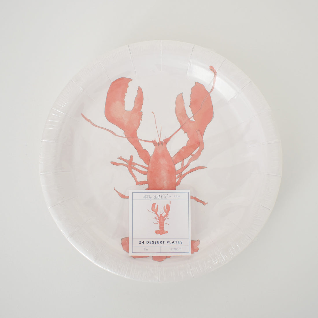 Lobster Paper Dessert Plates