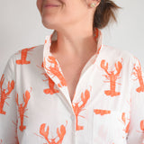 Classic Shirt Dress, Lobster by Sara Fitz