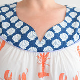 Maxi Dress, Lobster by Sara Fitz