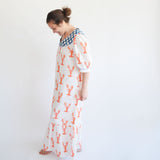 Maxi Dress, Lobster by Sara Fitz
