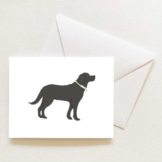 Black Pup Note Card