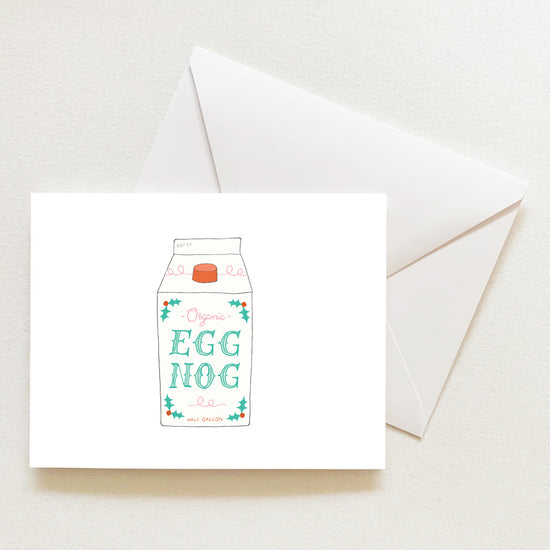 Eggnog Note Card by Sara Fitz