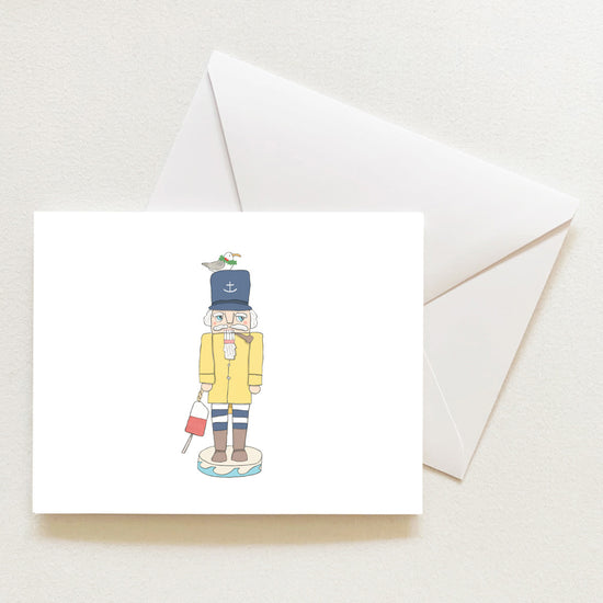 Nautical Nutcracker Note Card by Sara Fitz