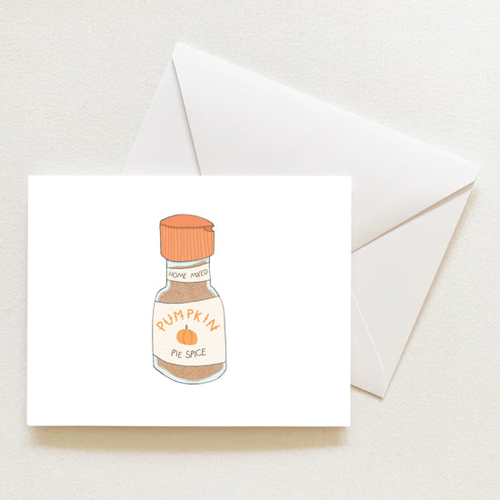 Pumpkin Spice Note Card by Sara Fitz