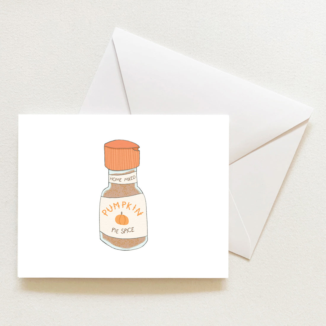 Pumpkin Spice Note Card by Sara Fitz