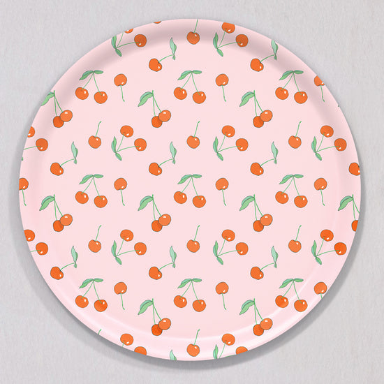 Cherries Tray, Round