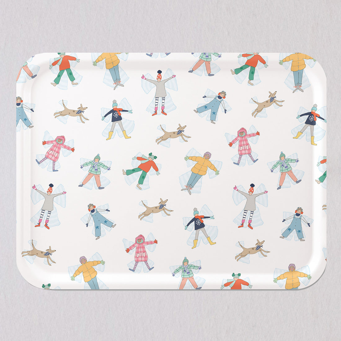 Large Snow Angel Tray by Sara Fitz