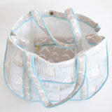 Expandable Tote, Sailboat by Sara Fitz