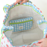 Expandable Tote, Strawberry by Sara Fitz