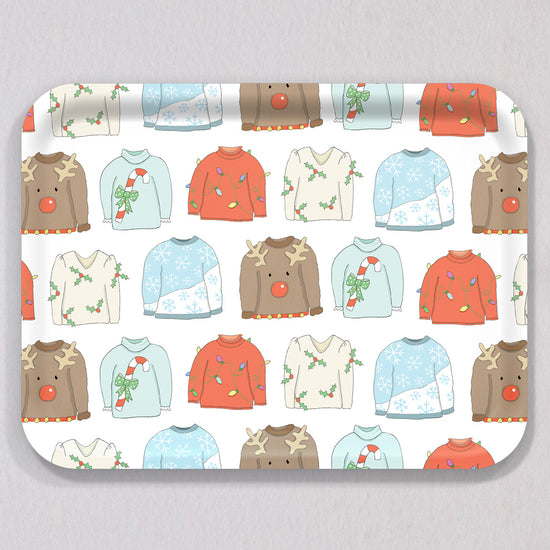 Large Ugly Sweater Tray by Sara Fitz