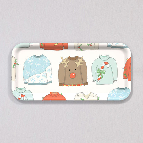Small Ugly Sweater Tray by Sara Fitz