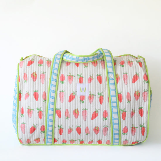 Weekender Tote, Strawberry