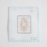 Seahorse Stamp Needlepoint