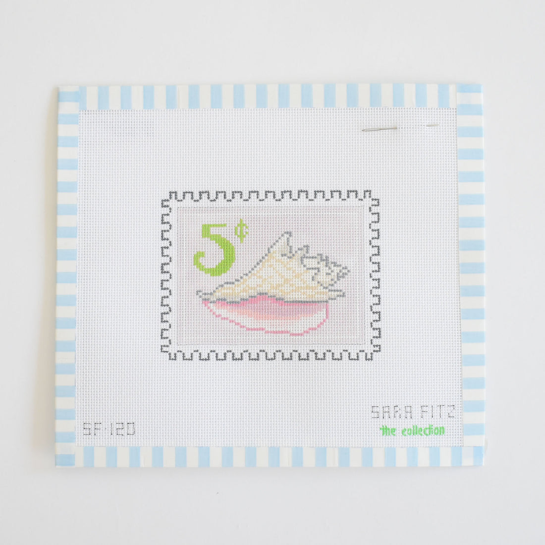 Shell Stamp Needlepoint