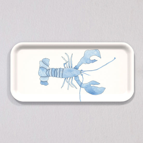 Small Blue Lobster Tray by Sara Fitz