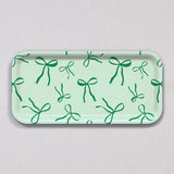 Small Green Bows Tray