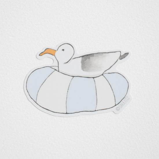 Floating Gull Sticker