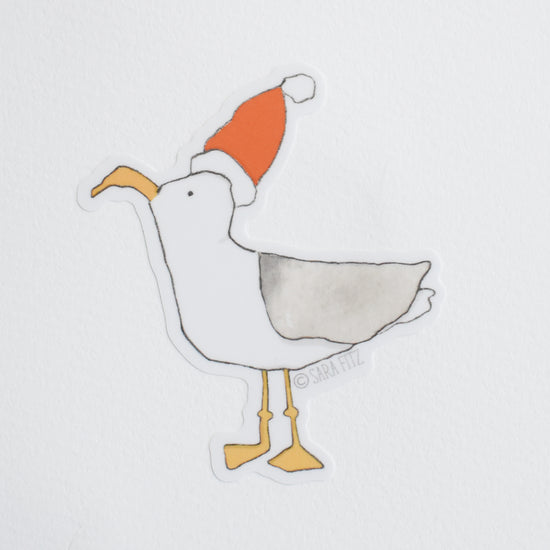 Santa Gull Sticker