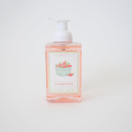 Strawberries Foaming Soap by Sara Fitz