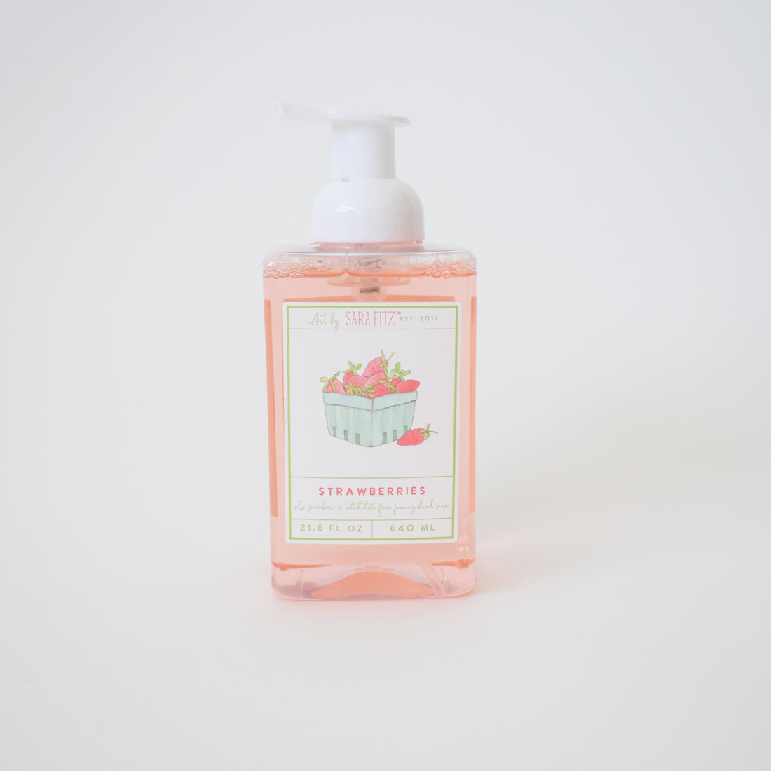 Strawberries Foaming Soap by Sara Fitz