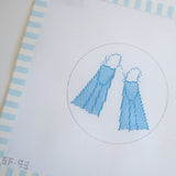 Swim Fins Needlepoint