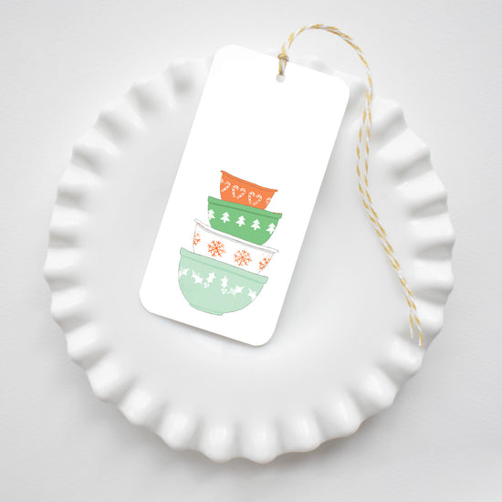 Vintage Mixing Bowls Tags by Sara Fitz