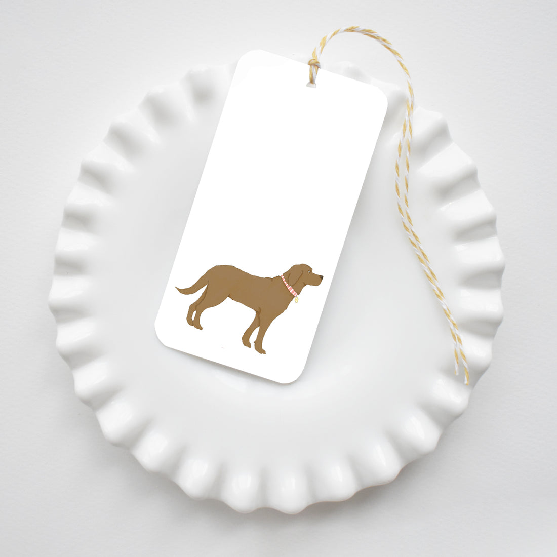 Chocolate Pup Tags by Sara Fitz