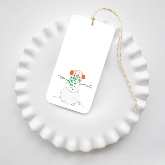 Happy Snowman Tags by Sara Fitz