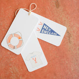 New England Pennant Tags by Sara Fitz