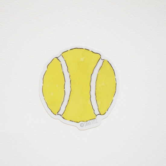 Tennis Ball Sticker by Sara Fitz