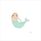 Mermaid Art Print by Sara Fitz