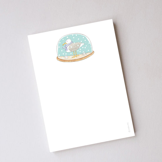 Snow Globe Notepad by Sara Fitz