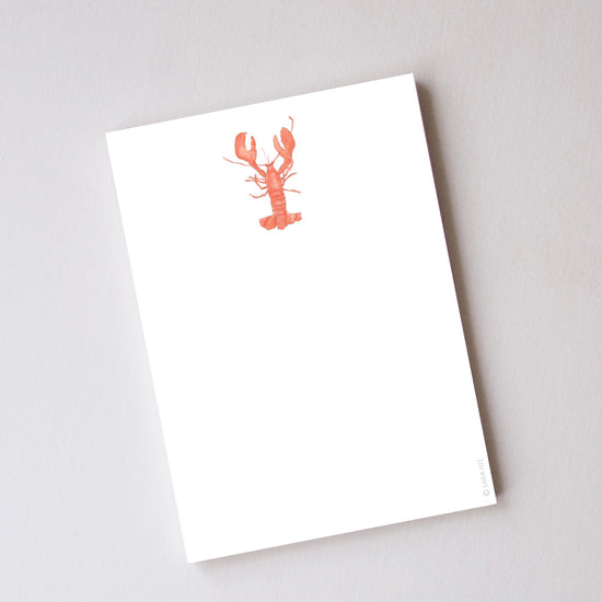 Lobster Notepad by Sara Fitz