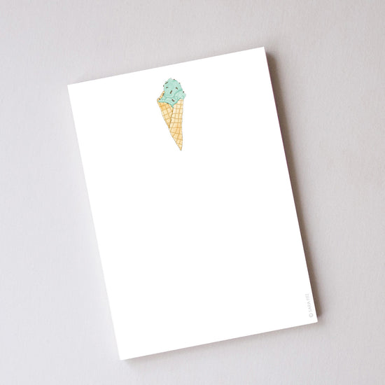 Mint Chip Gelato Notepad by Sara Fitz