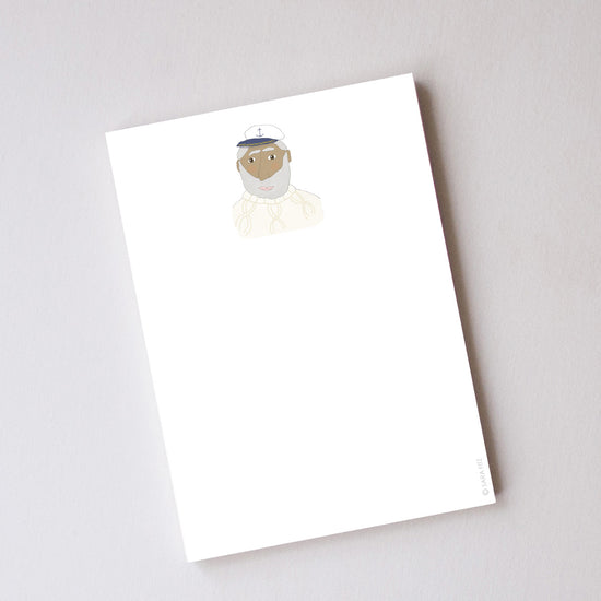 Skipper, Cable Knit Notepad by Sara Fitz