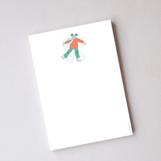 Snow Angel Notepad by Sara Fitz