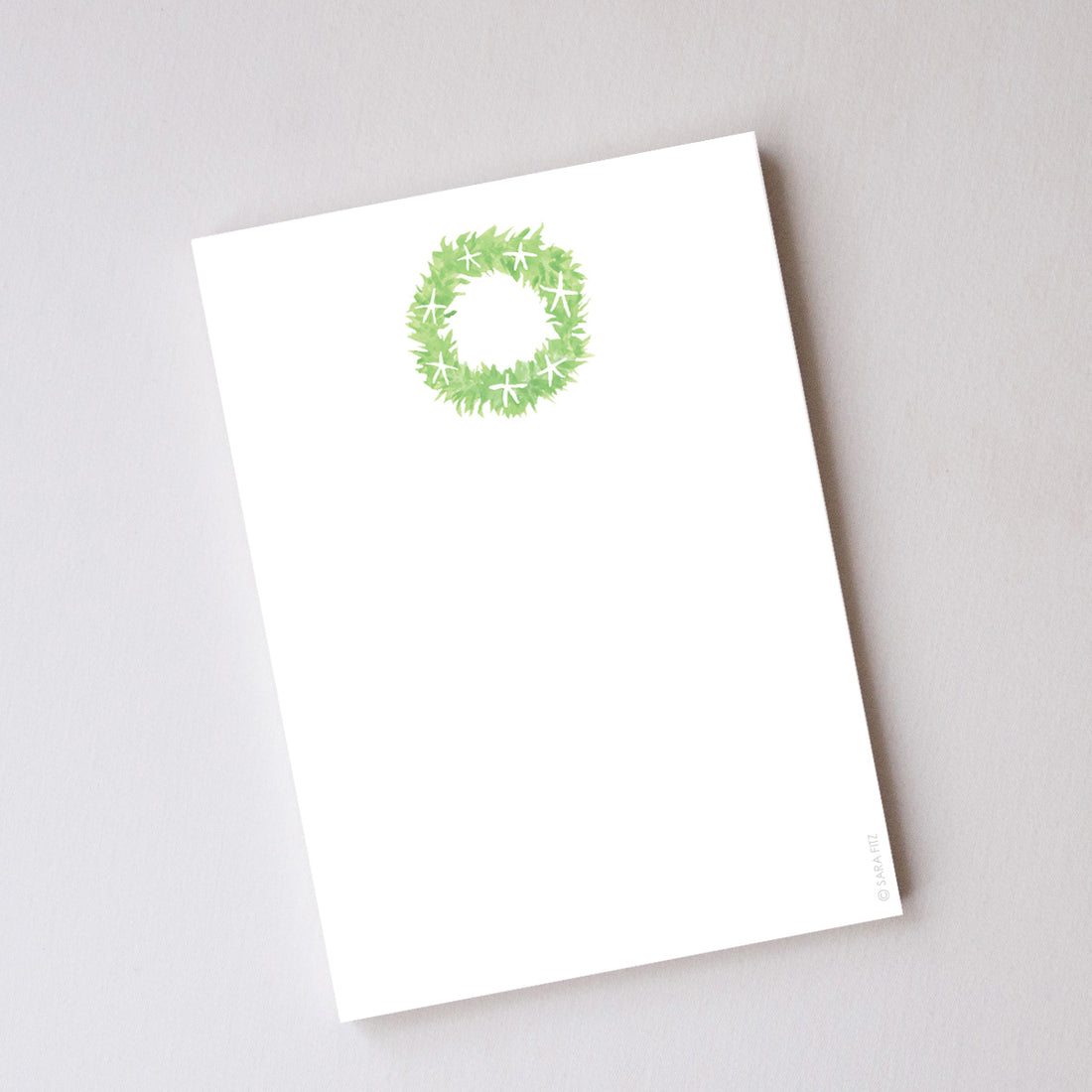 Starfish Wreath Notepad by Sara Fitz