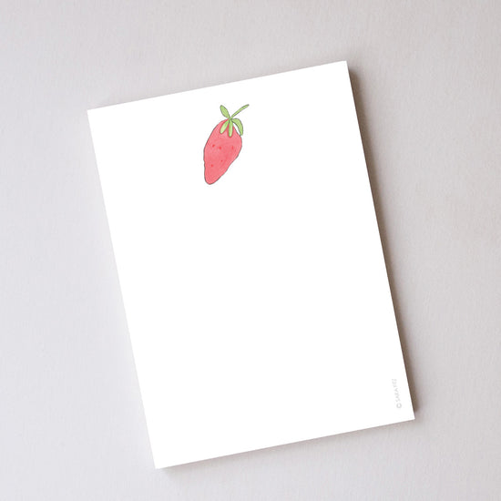 Strawberry Notepad by Sara Fitz