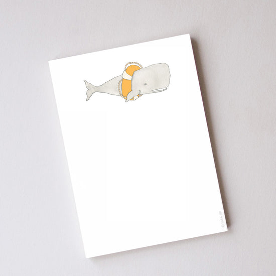 Whale Notepad by Sara Fitz