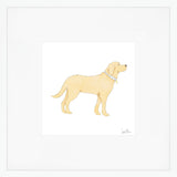Golden Pup Art Print by Sara Fitz
