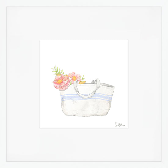 French Stripe Tote Art Print by Sara Fitz