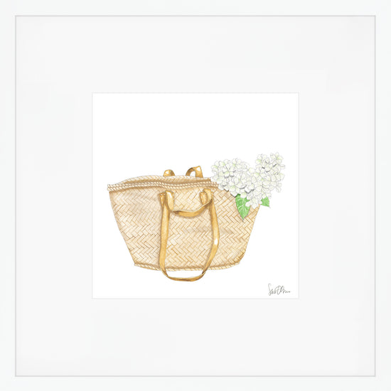 Market Basket Tote Art Print by Sara Fitz