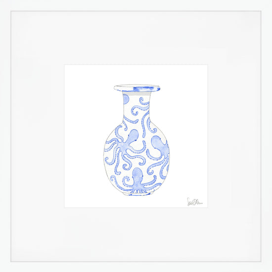 Nautical Ginger Jar, Octopus Art Print