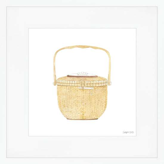 Nantucket Basket Mega Art Print by Sara Fitz