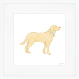 Golden Pup Mega Art Print by Sara Fitz