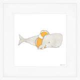 Whale Mega Art Print by Sara Fitz