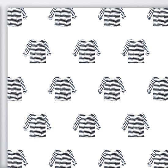 Striped Shirt Gift Wrap by Sara Fitz