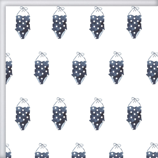 Polka Dot Swimsuit Gift Wrap by Sara Fitz