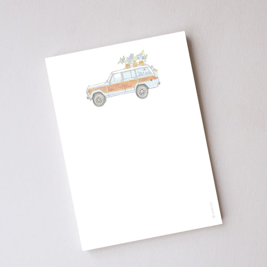 Seersucker Wagon Notepad