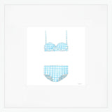 Two-Piece, Gingham Art Print by Sara Fitz